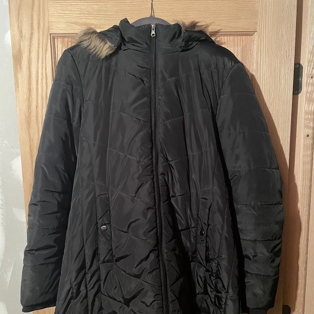 Black Winter Coat Size Large